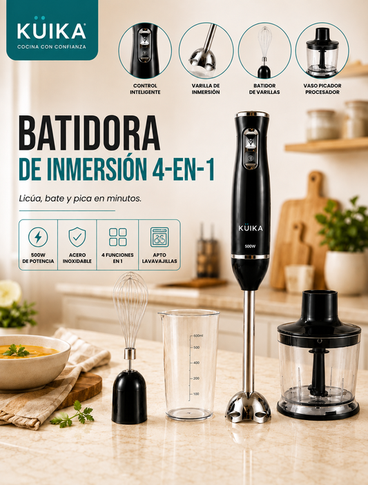 Batidora de Inmersión 4-en-1