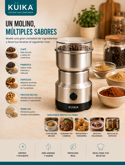 Molino Eléctrico para Café y Especias