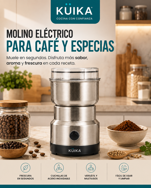 Molino Eléctrico para Café y Especias