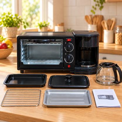 Qué incluye el Horno 3 en 1 KÜIKA: rejilla, bandejas, tapa, jarra y manual